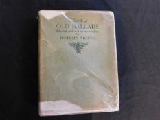 BEVERLEY NICHOLS (ED): A BOOK OF OLD BALLADS, ill H M Brock, London, Hutchinson, 1934, 1st