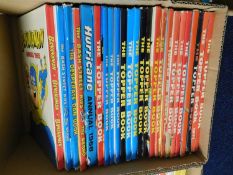Box: assorted annuals, mainly TOPPER