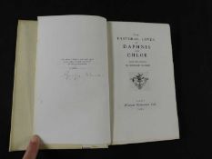 GEORGE MOORE: THE PASTORAL LOVES OF DAPHNIS AND CHLOE, London, William Heinemann, 1924, (1280) (