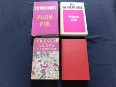 P G WODEHOUSE: 2 titles: FRENCH LEAVE, London, Herbert Jenkins, 1955, 1st edition, 1pp adverts at