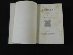 D H LAWRENCE: AMORES, London, Duckworth [1916], 1st edition, 1st issue, 16pp adverts at end, some