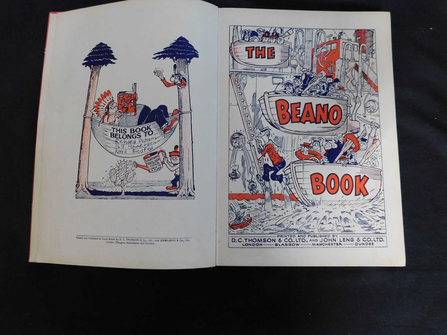 THE BEANO BOOK, [1961-62], 4to, original pictorial laminated boards, both very fine condition (2) - Image 2 of 5