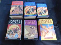 J K ROWLING: 6 titles: HARRY POTTER AND THE GOBLET OF FIRE, London, Bloomsbury, 2000, 1st edition,