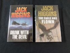 JACK HIGGINS: 2 titles: THE EAGLE HAS FLOWN, London, Chapmans, 1991, 1st edition, signed, original