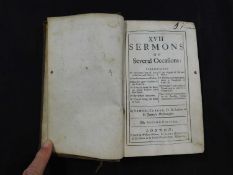 SAMUEL CLARKE: XVII SERMONS ON SEVERAL OCCASIONS..., London for James Knapton, 1724, 2nd edition,