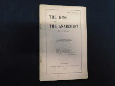 'LIBERTAS': THE KING AND THE ANARCHIST, A TALE OF THE TIMES, London, 'Freedom' Office, 1906, 1st