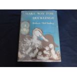 ROBERT MCCLUSKY: MAKE WAY FOR DUCKLINGS, New York, The Viking Press, 1941, 1st edition, 4to,