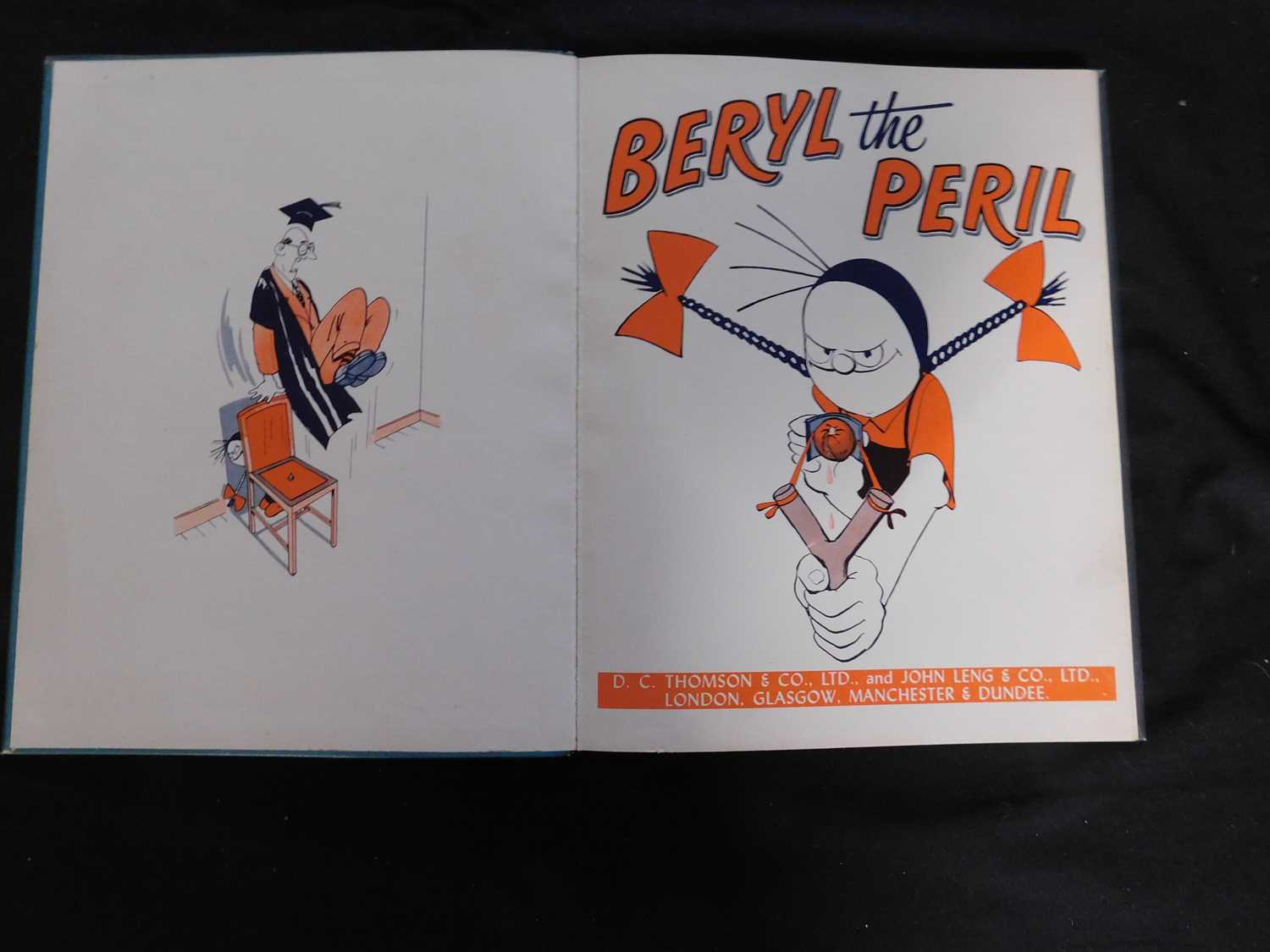 BERYL THE PERIL, [1959], 1973 annuals, 1st work 4to, original pictorial boards, very fine condition, - Image 2 of 5