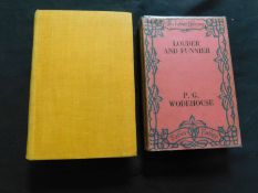 P G WODEHOUSE: LOUDER AND FUNNIER, London, Faber & Faber, 1932, 1st edition, contemporary