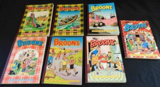 THE BROONS ANNUAL, Glasgow, D C Thomson, 1975, 1983, 1985, 1987, 1989, 1991, 1993, 1995, 1997, 1999,