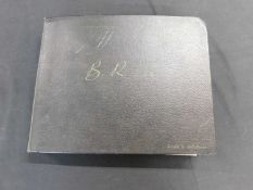 B R M PHOTO ALBUM CIRCA 1948-49 WITH VARIOUS MOUNTED PHOTOS OF COMPONENTS PLUS TWO PHOTOS B R M