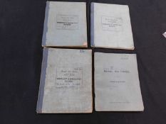 Packet: 3 Royal Air Force notebooks for workshop and laboratory records plus Royal Air Force