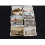 Box: circa 350 assorted picture postcards including topographical