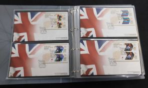 Box: London 2012 Team GB Gold Medal winners first day cover plus 2 stock books mainly modern GB