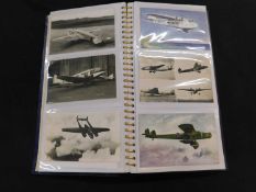 Modern Album circa 90 assorted aviation picture postcards including quantity of real photos