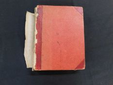 Late Victorian scrap album containing various chrono litho and other scraps include good quanity