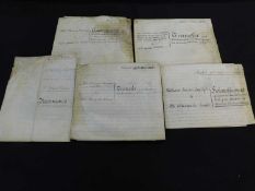 Box: 18 vellum and other Saxmundham interest documents, 1819-1911