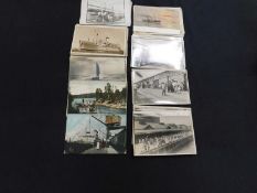 Box: Circa 200 picture postcards including a good quantity of nautical