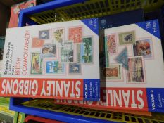 Box: Stanley Gibbons stamps of the world 2020 catalogue, 6 vols complete + Stanley Gibbons British