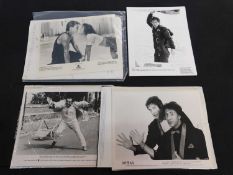 Box: circa 50 black and white film stills/lobby cards + some Press and publicity information