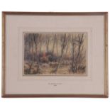 G A Short (British, 19th century), 'The Badsworth Hunt 1023', watercolour, signed, 9x11ins. Framed.