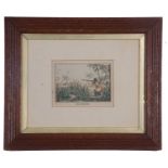 After Samuel Henry Alken (British, 19th century), 'Duck Shooting', framed. 4x5ins.