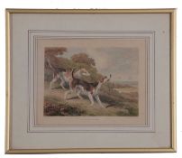 Samuel Howitt (British, 18th/early 19th century) "The Fox Hound", hand coloured copper engraving,