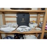 MIXED LOT HORS D'OEUVRES DISHES, ROYAL WORCESTER TABLE WARES ETC