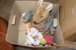 ONE BOX OF VARIOUS ASSORTED SOFT TOYS