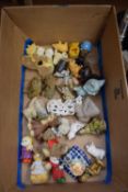 BOX OF VARIOUS ASSORTED TEDDY BEAR AND ANIMAL ORNAMENTS