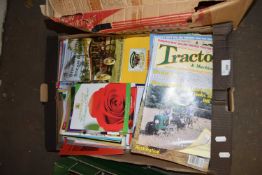 ONE BOX VARIOUS MAGAZINES, PAMPHLETS ETC TO INCLUDE STEAM RALLY INTEREST