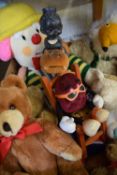 BOX OF VARIOUS ASSORTED TEDDIES AND OTHER SOFT TOYS