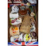 BOX OF VARIOUS DECORATIVE JUGS