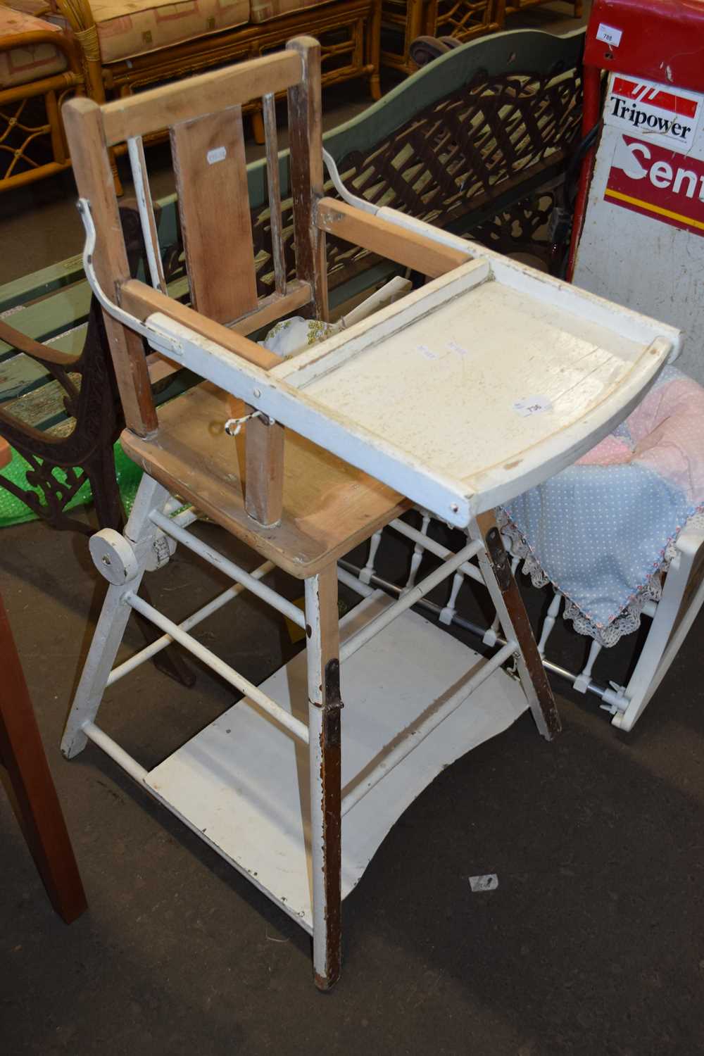 VINTAGE PAINTED HIGH CHAIR