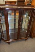 BOW FRONT CHINA DISPLAY CABINET