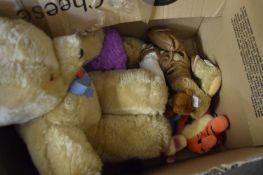 BOX VARIOUS ASSORTED SOFT TOYS