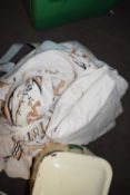 BAG OF VARIOUS ASSORTED LINEN AND OTHER ITEMS
