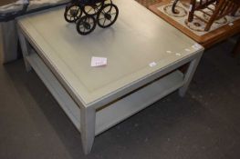 PAINTED TWO TIER COFFEE TABLE 80 CM WIDE