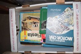 ON BOX VARIOUS MOTOR WORKSHOP MANUALS AND OTHERS