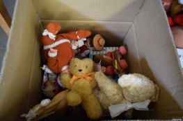 VARIOUS ASSORTED DOLLS, TEDDIES AND OTHER ASSORTED TOYS