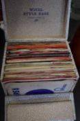 SMALL CASE OF VARIOUS ASSORTED SINGLES