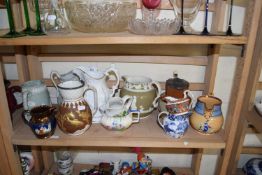MIXED LOT: VARIOUS VICTORIAN AND LATER JUGS