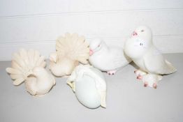 COLLECTION OF VARIOUS MODEL DOVES AND OTHER ITEMS