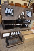 LARGE 20TH CENTURY DOLLS HOUSE IN THE TUDOR STYLE WITH ELECTRIC HOOK UP, 136 CM WIDE MAXIMUM