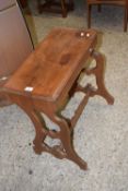 LATE 19TH CENTURY HARDWOOD SIDE TABLE