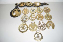 COLLECTION OF VARIOUS ASSORTED HORSE BRASSES