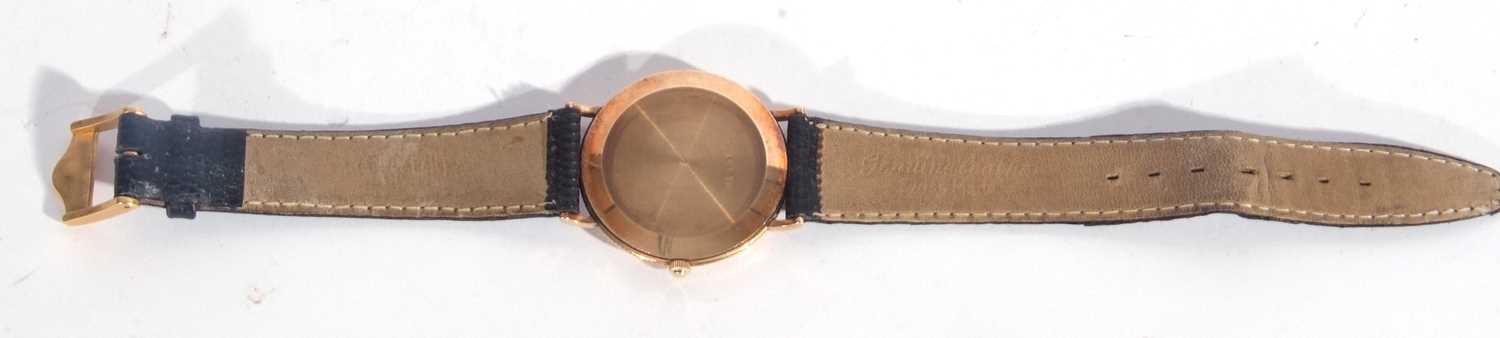 Gents 9ct gold Rotary quartz wrist watch, hallmarked for 9ct gold on inside of case back, Rotary - Bild 4 aus 4