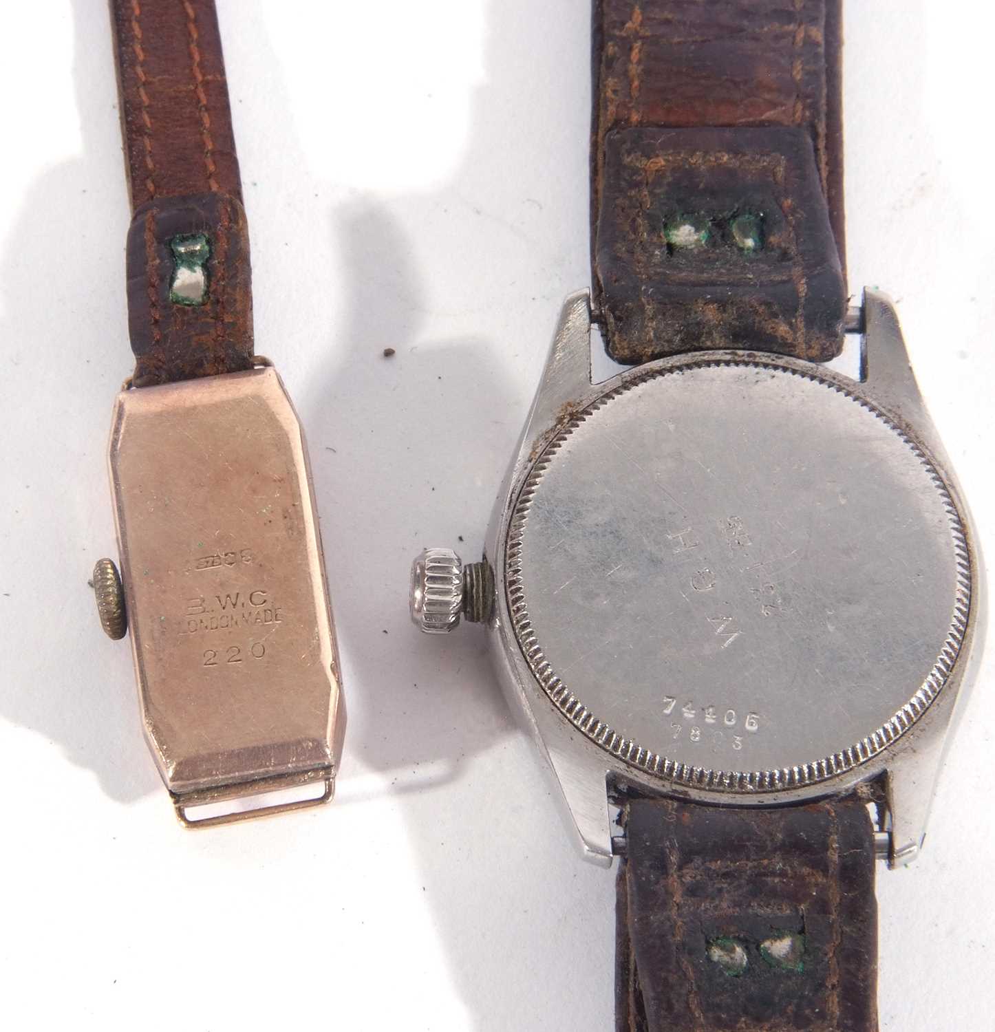 A vintage Gents Tudor wrist watch along with a 9ct gold ladies cocktail watch. The Tudor has a - Bild 4 aus 7