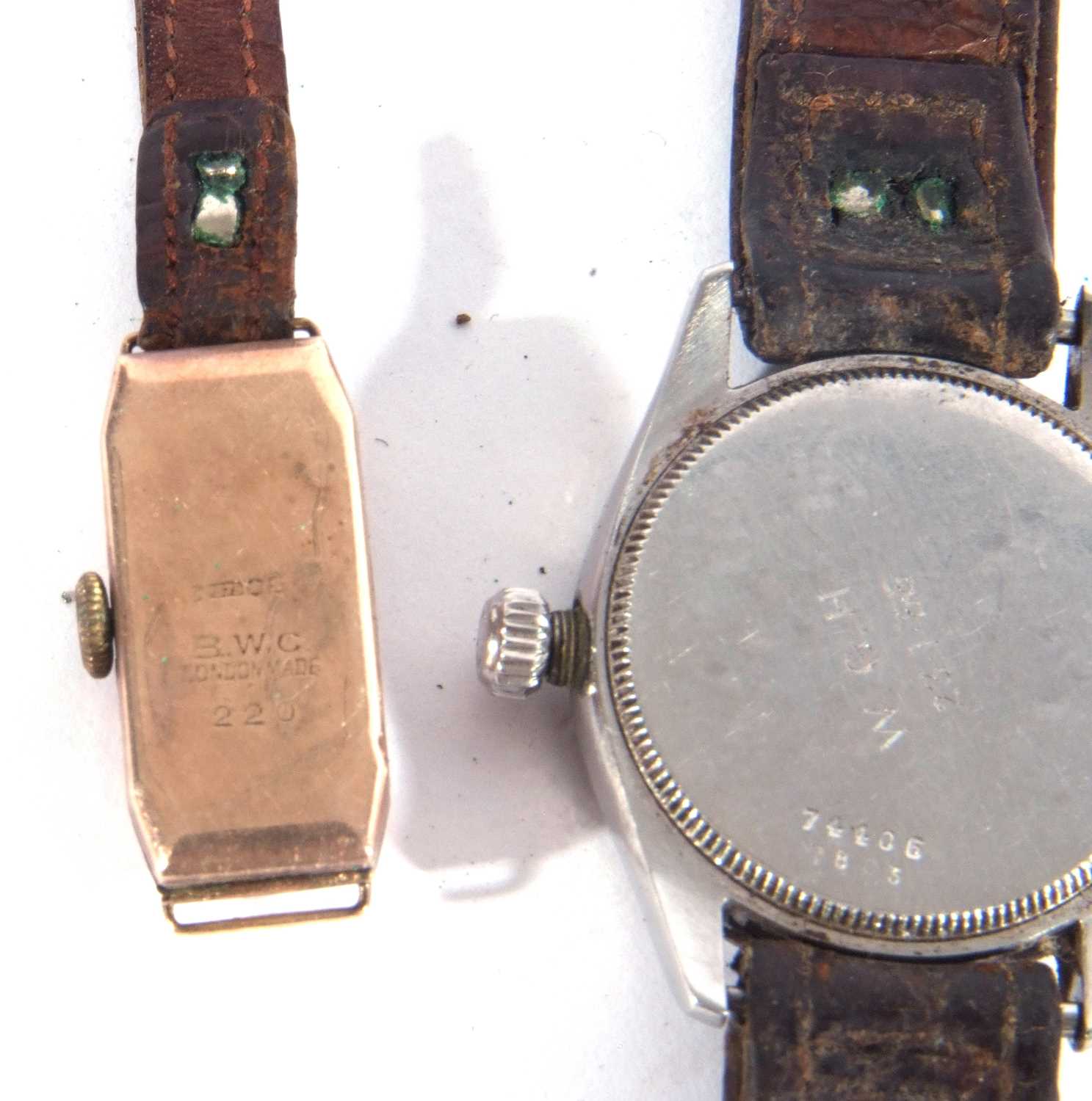 A vintage Gents Tudor wrist watch along with a 9ct gold ladies cocktail watch. The Tudor has a - Bild 5 aus 7