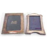 Mixed lot to include a silver photograph frame with a beaded border and easel back, hallmarked